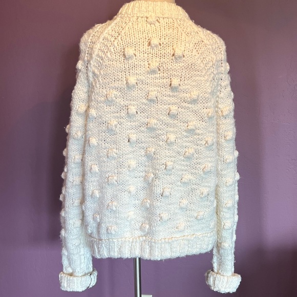 We The Free Ivory 🤍 Wool-Blend Chunky Cardigan by Free People - Picture 2 of 4